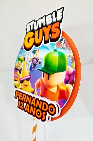 Topo de Bolo Stumble Guys
