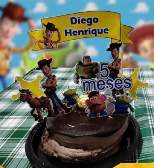 Topo De Bolo Toy Story