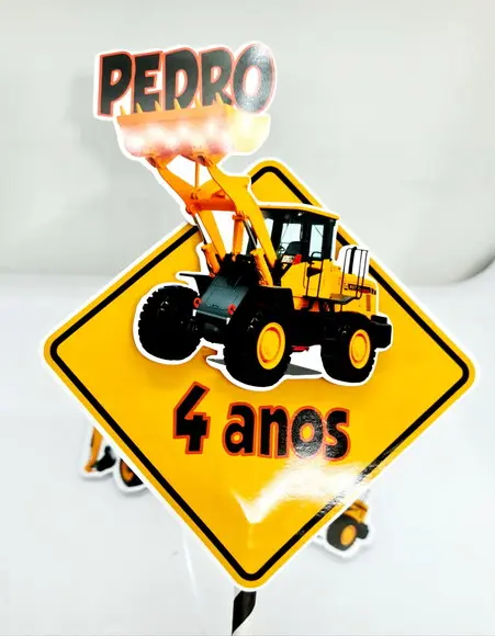 Topo de Bolo Trator