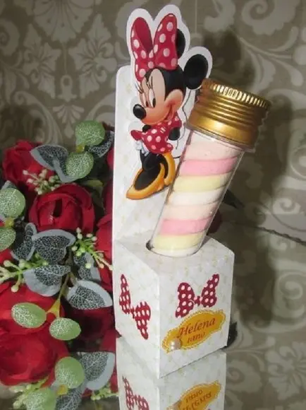 Tubete Minnie Vermelha Personalizado