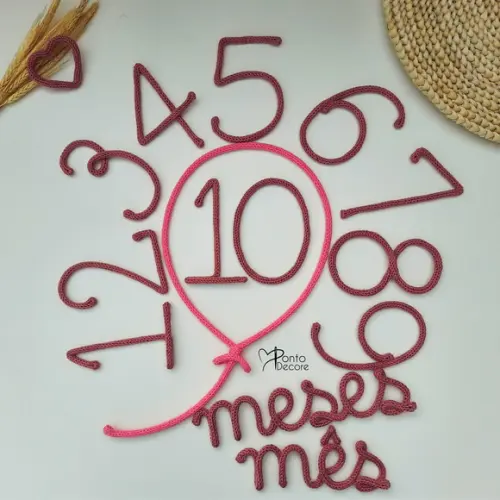 Kit Mesversário Completo em Tricotin