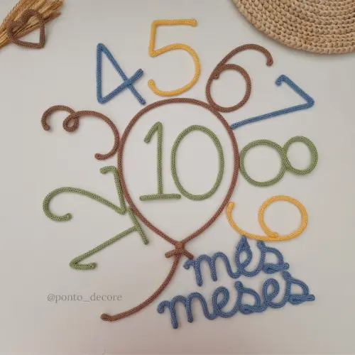 Kit Mesversário Completo em Tricotin