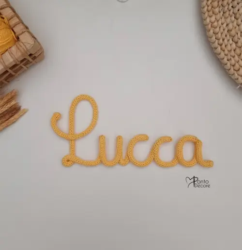 Nome Personalizado em Tricotin (nome até 6 Letras) - Porta Mater