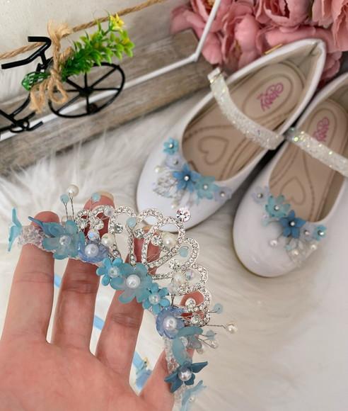 Kit Mãe E Filha, 2 Tiaras + Sapato