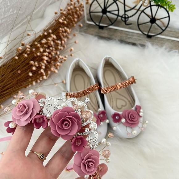 Kit Sapato e Tiara Coroa