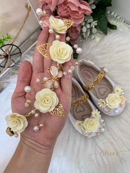 Kit Tiara e Sapato Personalizado