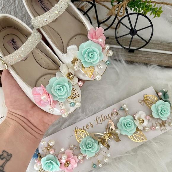 Kit Tiara e Sapato Personalizado