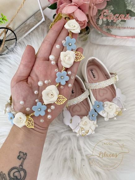 Kit Tiara E Sapato Personalizado