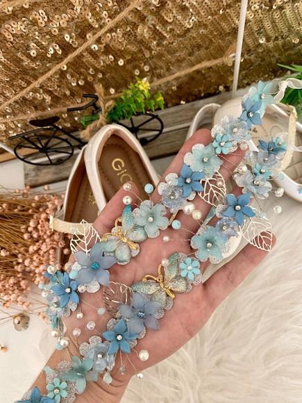 Kit Tiara e Sapato Personalizado
