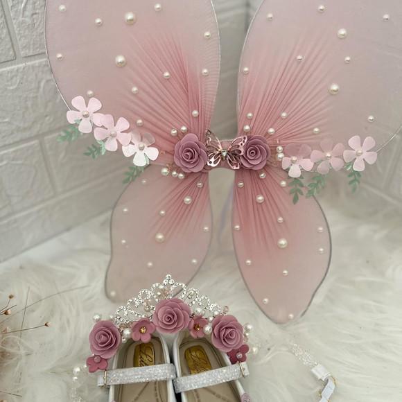Kit Tiara, Asa e Sapato Jardim Encantado