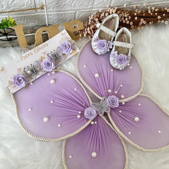 Kit Tiara, Asa e Sapato Jardim Encantado
