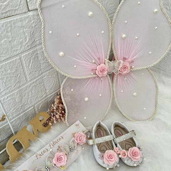 Kit Tiara, Asa e Sapato Jardim Encantado