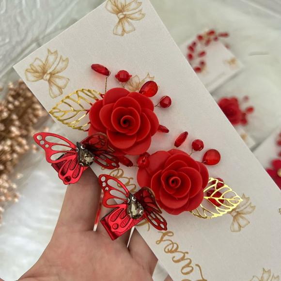 Presilha, Prendedor Vermelho Natal