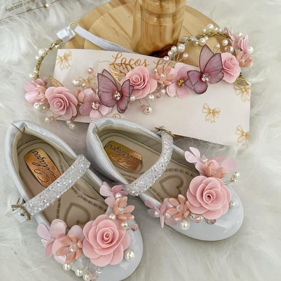 Tiara Flores Jardim Encantado + Sapato