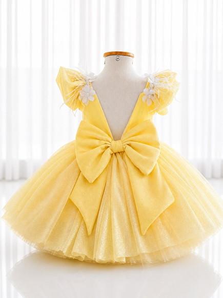 Vestido Infantil Volta ao Sol Amarelo