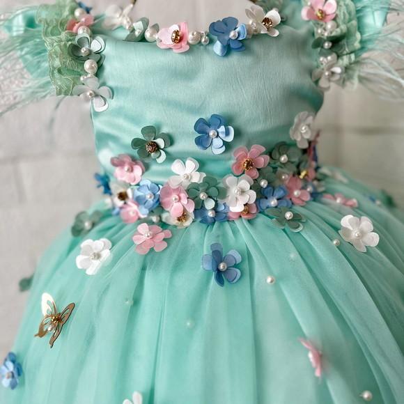 Vestido Jardim Encantado das Borboletas