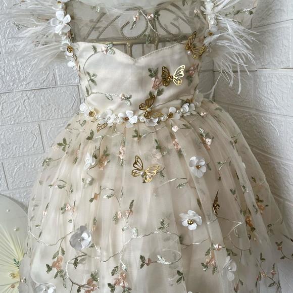 Vestido Jardim Encantado das Borboletas