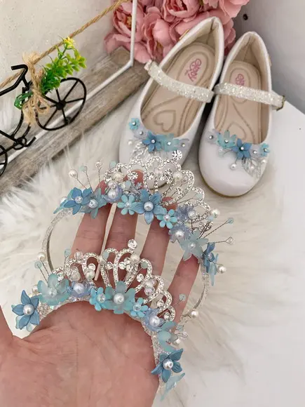 Kit Mãe E Filha, 2 Tiaras + Sapato