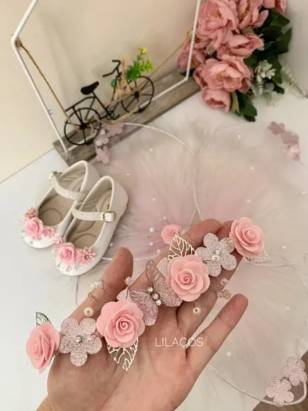 Kit Tiara e Sapato Personalizado