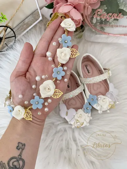Kit Tiara E Sapato Personalizado