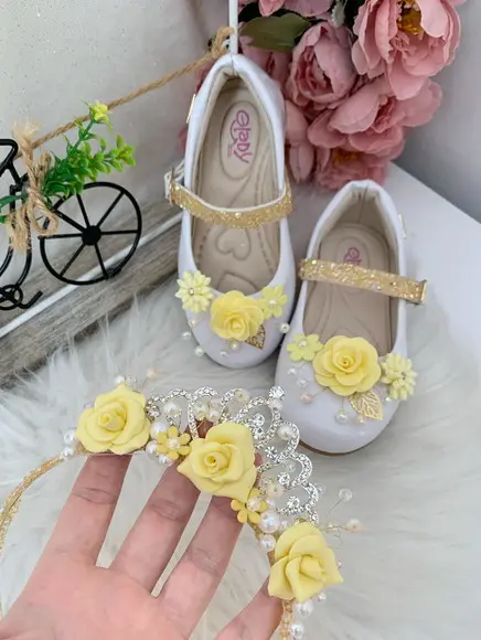 Kit Tiara E Sapato Personalizado