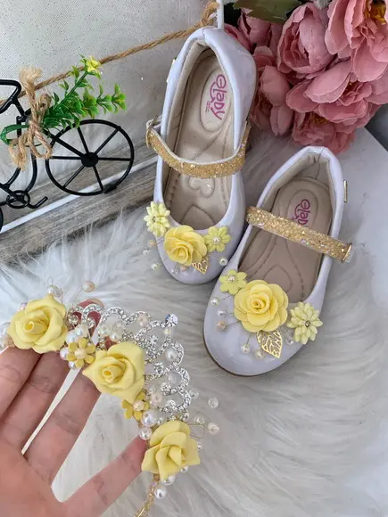 Kit Tiara E Sapato Personalizado