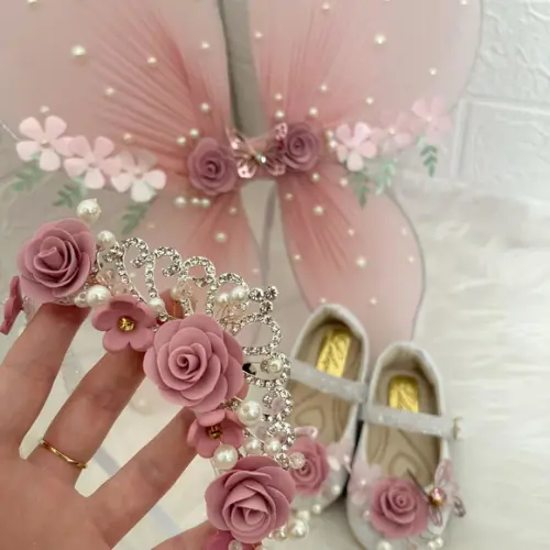 Kit Tiara, Asa e Sapato Jardim Encantado