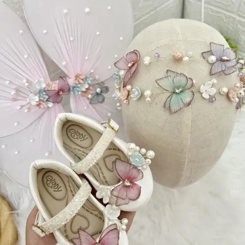 Kit Tiara, Asa e Sapato Jardim Encantado
