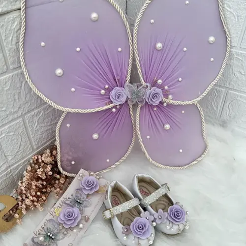 Kit Tiara, Asa e Sapato Jardim Encantado