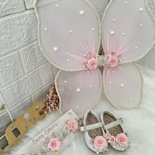 Kit Tiara, Asa e Sapato Jardim Encantado