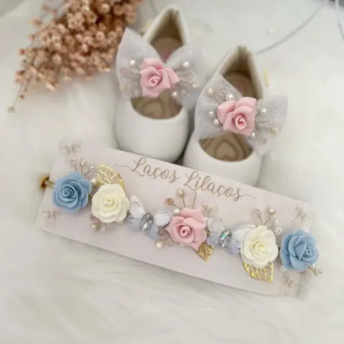 Kit Tiara, Asa E Sapato Jardim Encantado