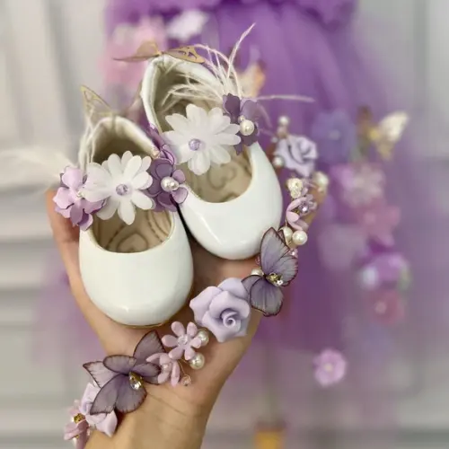 Kit Tiara, Vestido e Sapato Jardim Encantado