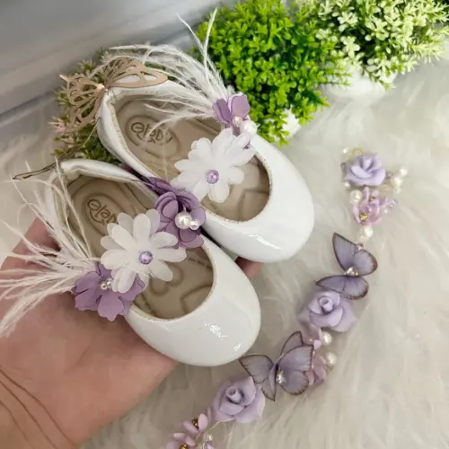 Kit Tiara, Vestido e Sapato Jardim Encantado
