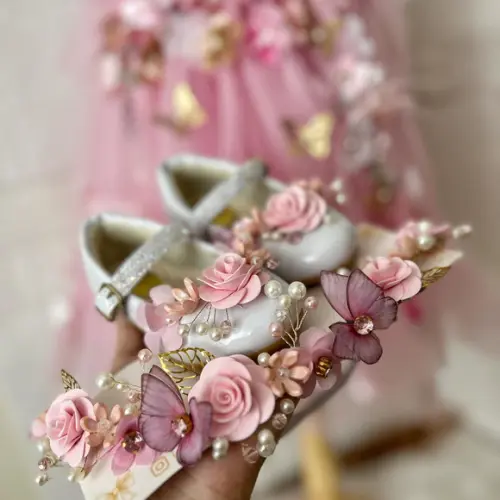 Tiara Flores Jardim Encantado + Sapato