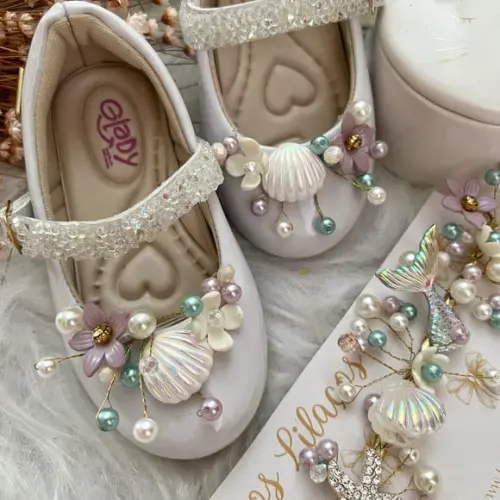 Tiara Sereia + Sapato Personalizado