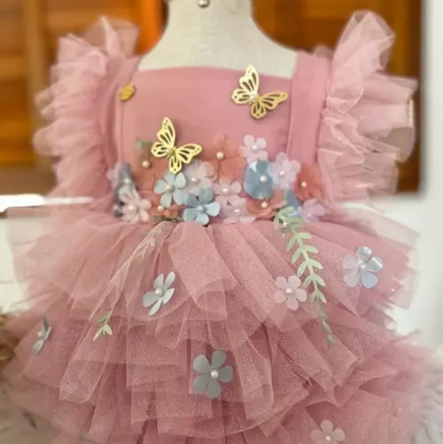 Vestido Curtinho Jardim das Borboletas