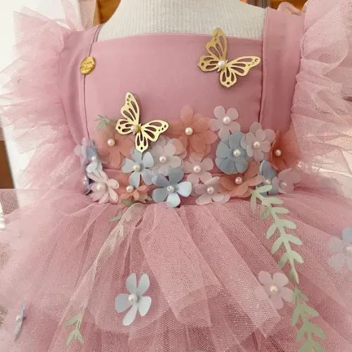 Vestido Curtinho Jardim das Borboletas