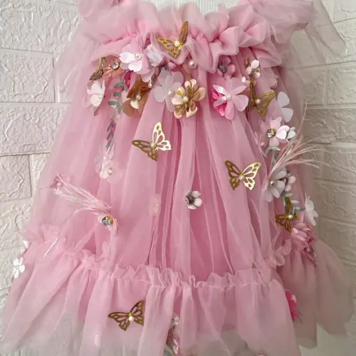 Vestido Jardim Encantado das Borboletas