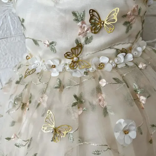 Vestido Jardim Encantado das Borboletas