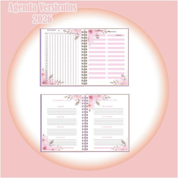 Arquivo Digital Agenda de Versículos 2026 ? Rosa Floral