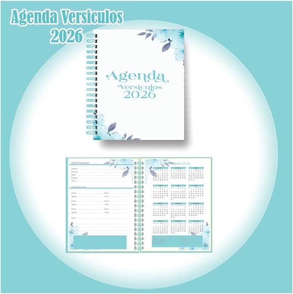 Arquivo Digital Agenda de Versículos 2026 Verde Floral