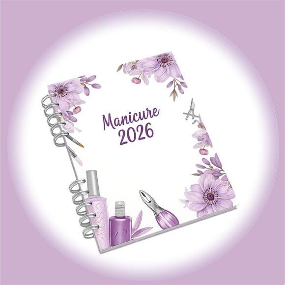 Arquivo Digital Agendamento Lilás Claro Manicure 2026
