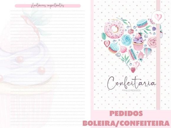 Arquivo Digital Caderno de Pedidos Confeitaria/boleira
