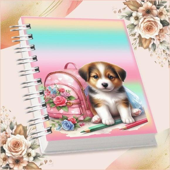 Arquivo Digital Combo Agenda Escolar Cachorrinho Aquarela 04