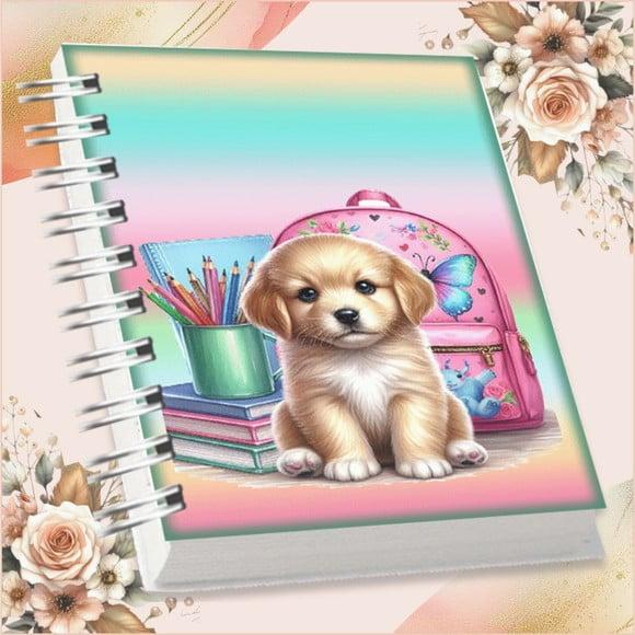 Arquivo Digital Combo Agenda Escolar Cachorrinho Aquarela 03