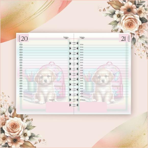 Arquivo Digital Combo Agenda Escolar Cachorrinho Aquarela 03