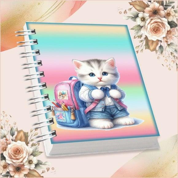 Arquivo Digital Combo Agenda Escolar Gatinho Aquarela 04