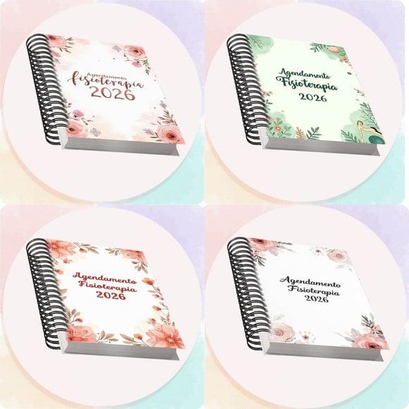 Arquivo Digital Combo Agendamento Fisioterapia 2026 8 Cores