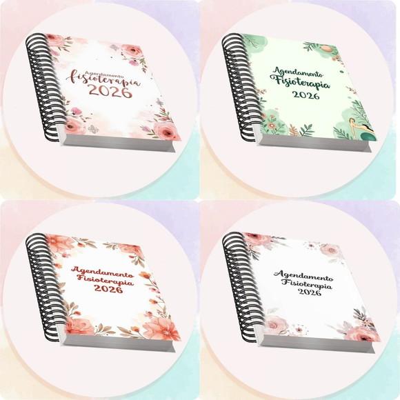 Arquivo Digital Combo Agendamento Fisioterapia 2026 8 Cores
