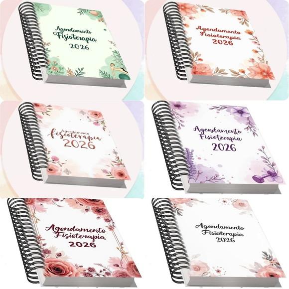 Arquivo Digital Combo Agendamento Fisioterapia 2026 8 Cores